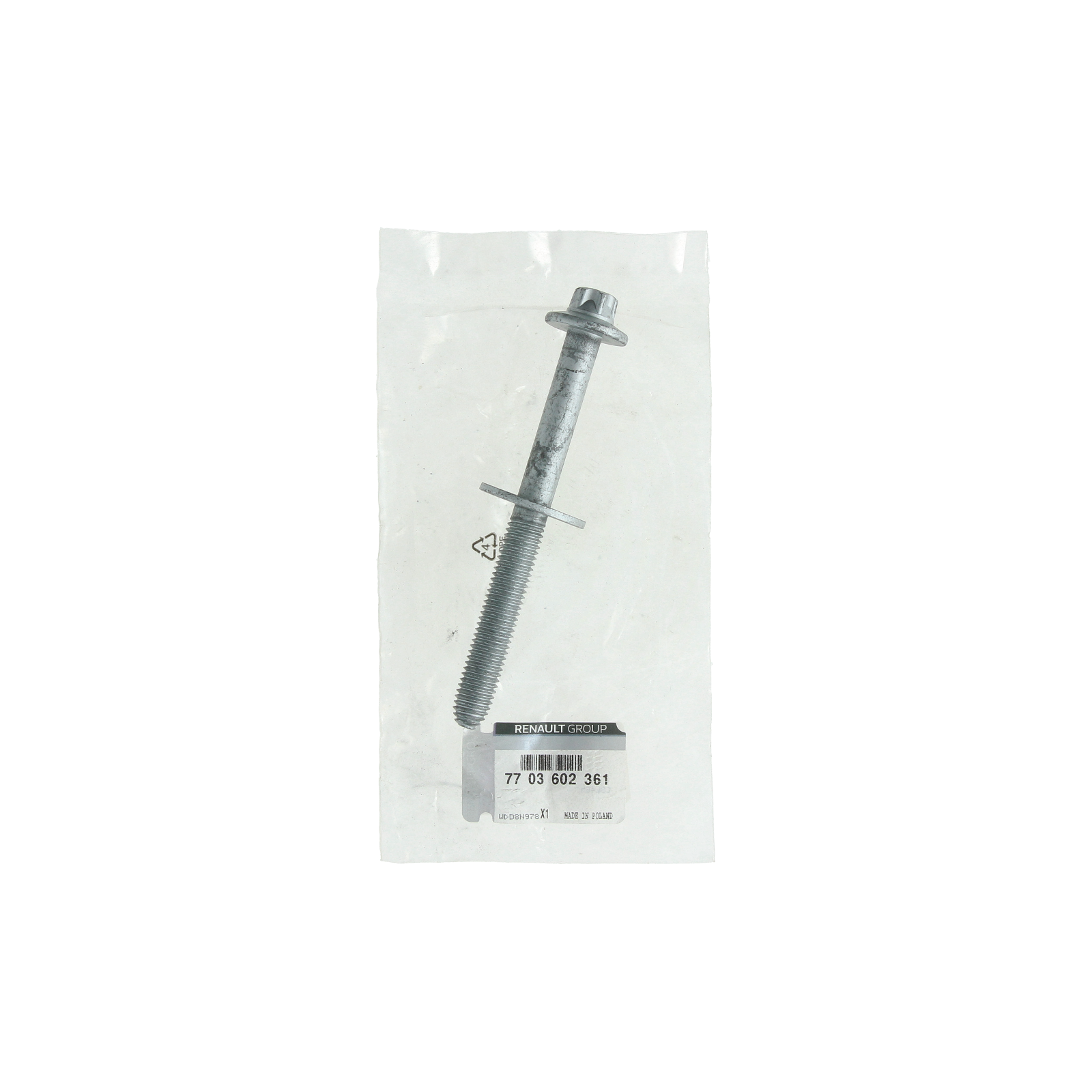 Bolt Original to 7703602361 Renault