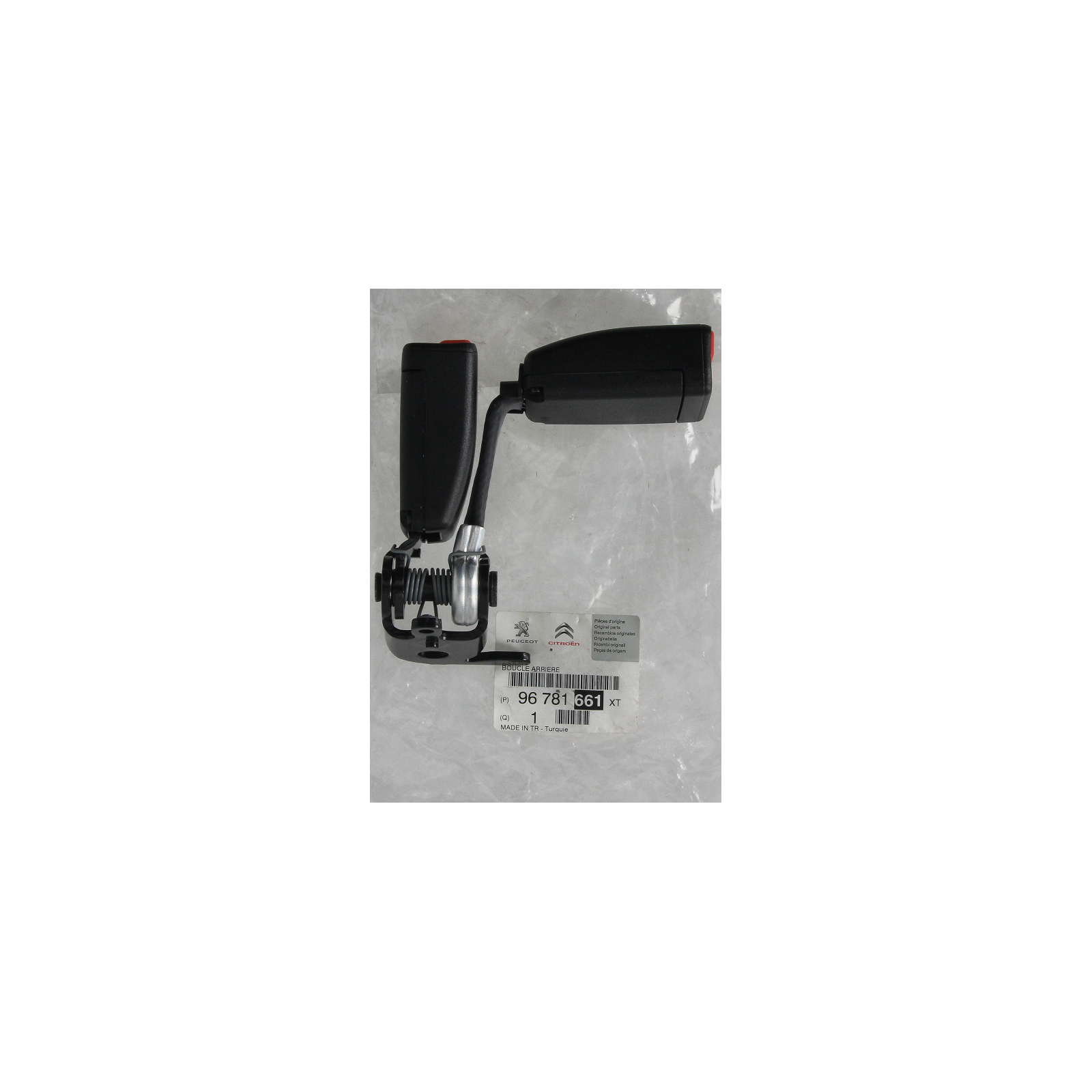 Seat Belt Catch Right Rear Original 96781661XT Peugeot