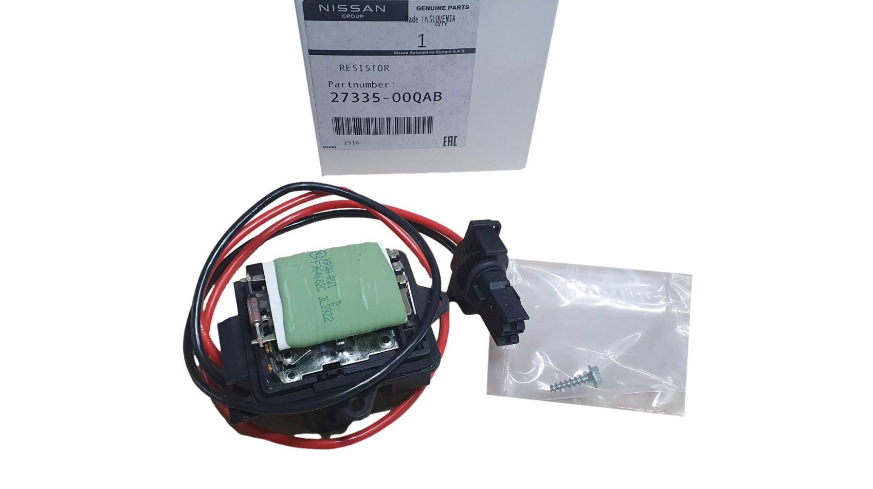 Fan Resistor Original 2733500QAB 7701050325 Nissan Renault