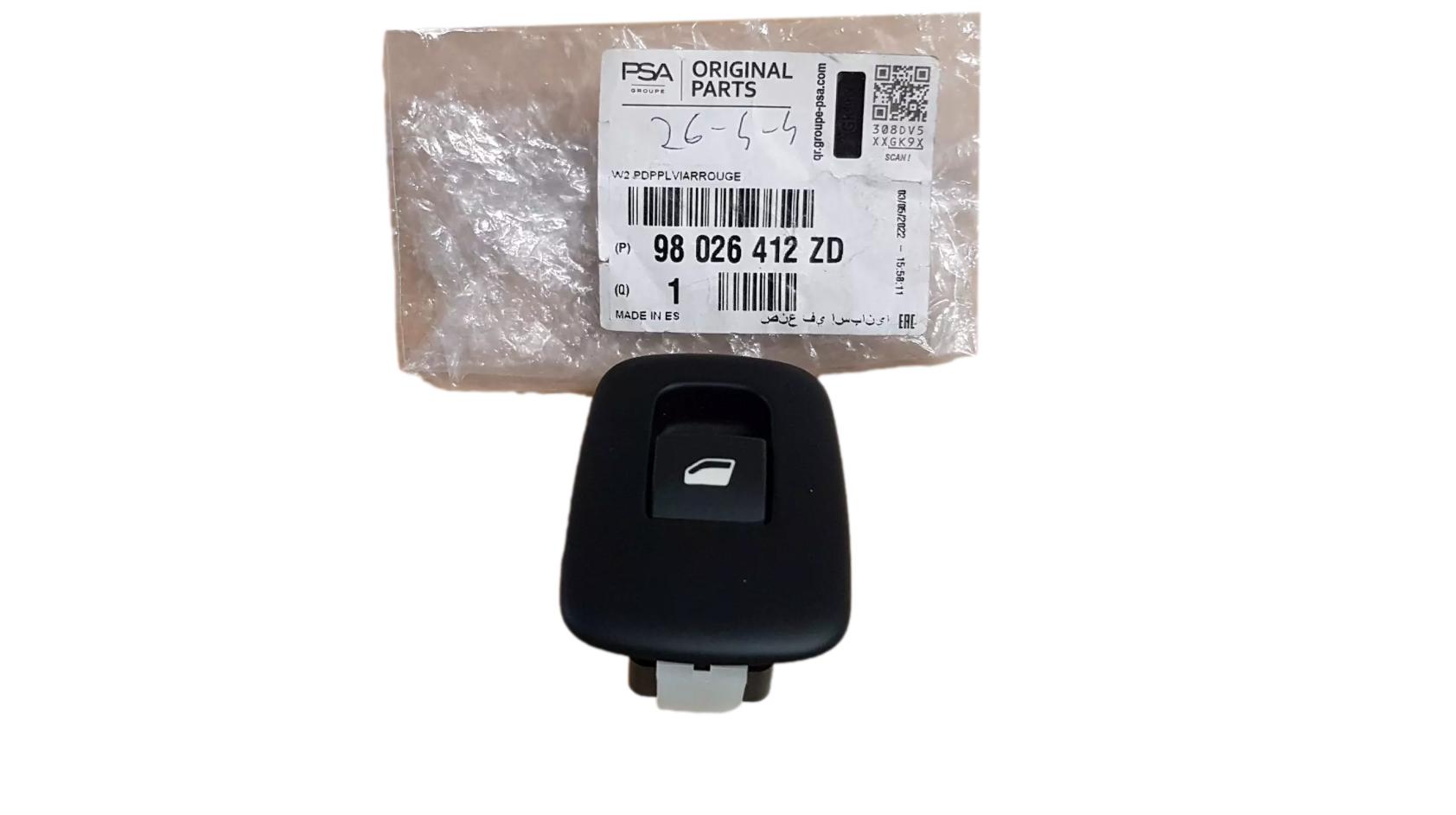 Window Control Switch New Original 98026412ZD Peugeot 508 2