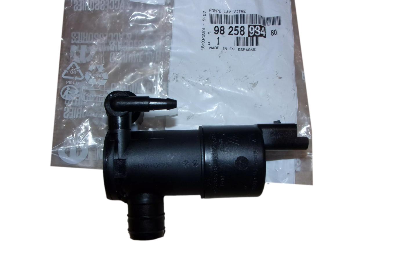 Washer Pump Original 9825893480 Citroen Peugeot