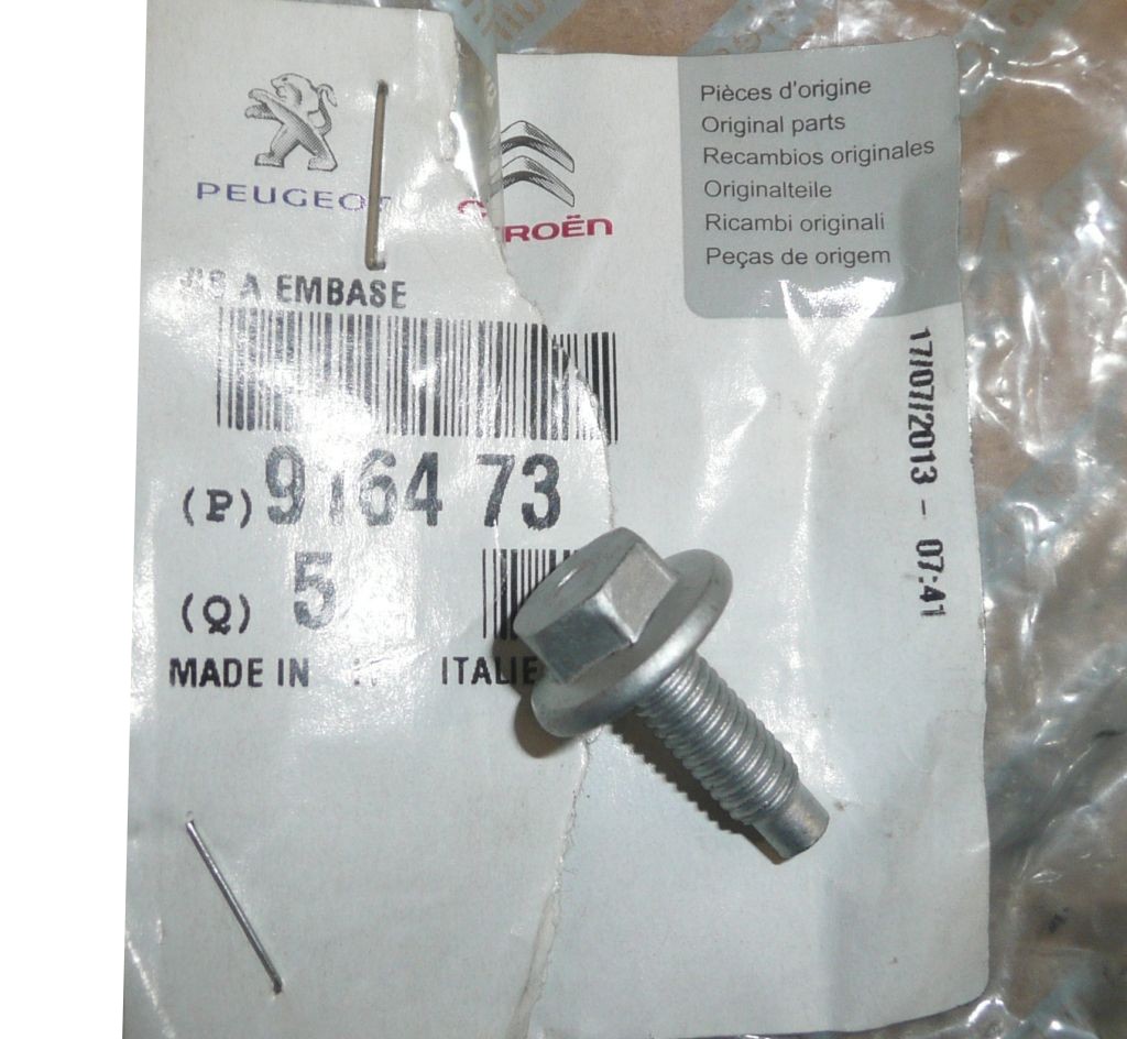 Bolt New Original 9164.73 916473 Citroen Peugeot