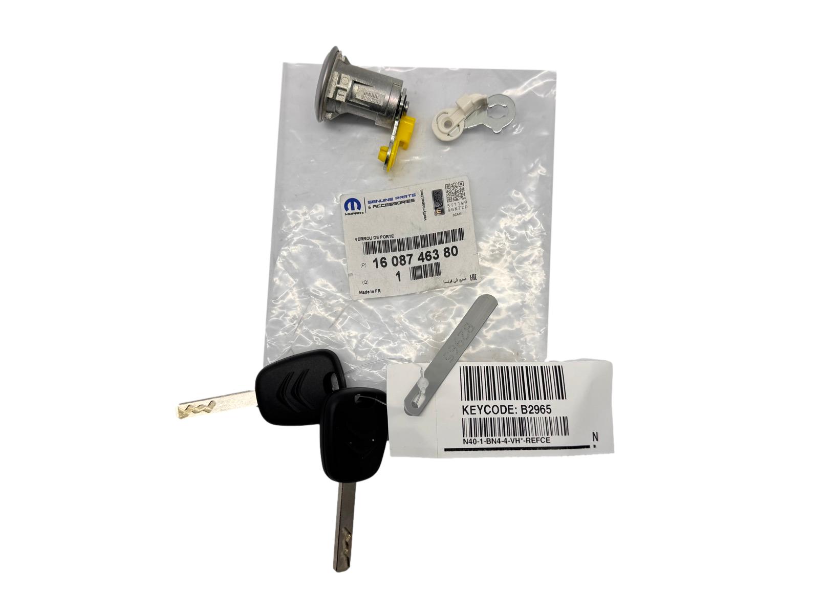 Lock Cylinder Original 1608746380 Peugeot Citroen