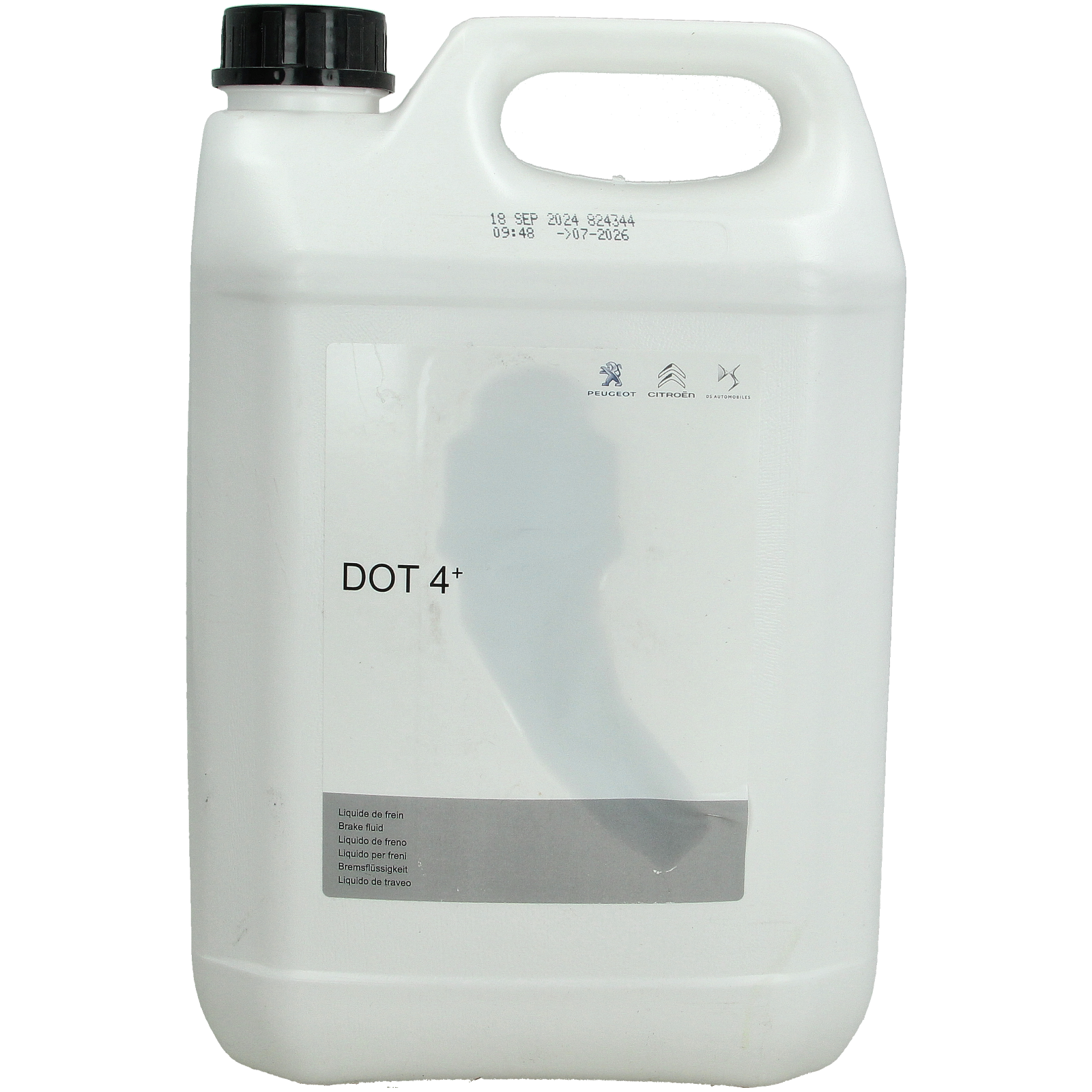 Brake Fluid Original DOT4+ 5L 1610726080 Citroen Peugeot
