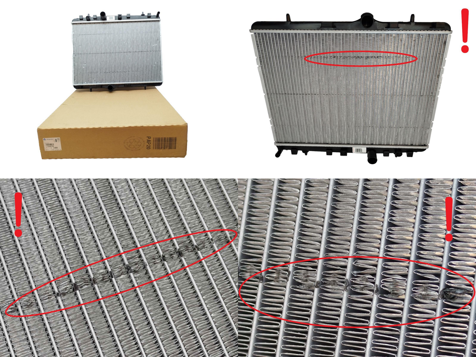 Radiator Original Citroen Peugeot 1330P9 1330.P9 Outlet
