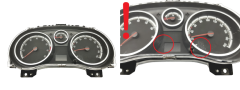 Speedometer/Instrument Cluster Opel Corsa D P0013312043 51859