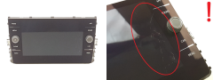 Radio Display Volkswagen 5G6919605A A2C15166200 VDO 1014