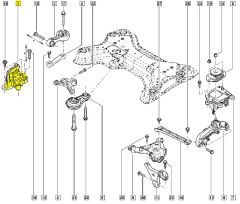 Engine Mount Right Original Trafic Vivaro NV300 Talento 1.6dCi 1124600Q0B Engine Mount Right Original Trafic Vivaro NV300 Talento 1.6dCi 1124600Q0B