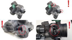 Air Throttle Body 9649832580 25342946 0345C1 1.6HDI Citroen C4 Peugeot 307