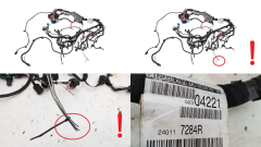 Engine Wiring System 240117284R 1.5 dci Renault Clio 4 Captur 