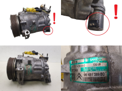 Air Con Compressor/Pump 6453WW 9648138980 SD7C16 1301F 2.0HDI Citroen Peugeot
