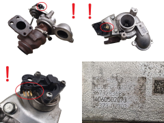 Turbocharger TD02H2-07 0375R0 9673283680 1.4 eHDI 1.6 HDI 8v PSA Ford 