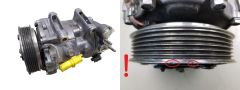 Air Con Compressor/Pump 9660555380 Sanden SD7C16 1333F Citroen Peugeot 6453XE