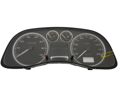 Speedometer/Instrument Cluster Peugeot 307 9645768480 E 01 18736