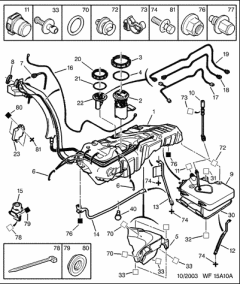 Fap Dpf Fluid Tank 1500P9 Peugeot 406 607 2.2HDi