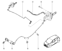 Clutch Master Cylinder Original Megane Scenic IV Espace V 1.6 dCi 306109469R