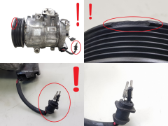 Air Con Compressor/Pump 6Q0820808F 447190-8896 VW Seat Skoda Denso 6SEU14C
