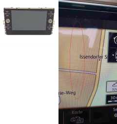 Radio Display Navi Volkswagen 5G6919605B A2C1516440101
