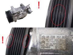Air Con Compressor/Pump 447150-5201 5SEL12C 9802875780 9801764380 Denso Peugeot