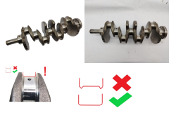 Crankshaft 430 0501K7 0501N8 2.0 HDI RHV RHR RHW RHM Peugeot Citroen