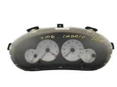 Speedometer/Instrument Cluster Peugeot 206 9656696380 000500610 48053