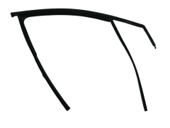 Door Window Seal Right Front Renault Captur 803309796R