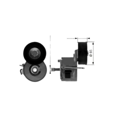 Belt Tensioner Original Citroen Peugeot Nemo Bipper 1.3 HDI 1639367780