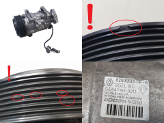 Air Con Compressor/Pump 8200956574--A Denso GE 447150-0013 Renault Scenic 3