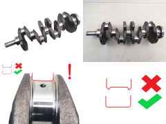 Crankshaft 430 0501K7 0501N8 2.0 hdi 16v RHR RHW RHM Peugeot Citroen