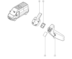 Rear-View Mirror Original Master III Movano NV400 963215589R