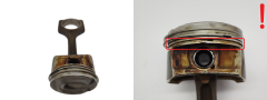 Piston Connecting Rod Citroen Peugeot 1613665180 1648526580 1.6 THP VTI