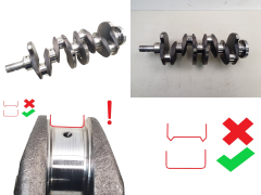 Crankshaft  0501K7 0501N8 2,0 hdi RHM 807 C8 Peugeot Citroen Evasion 806 