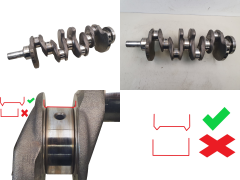 Crankshaft 430 0501K7 2.0 HDI 16v 2.0 TDCI Citroen Peugeot Ford