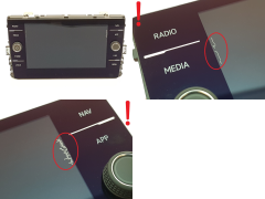 Radio Display Volkswagen 5G6919605B 0km