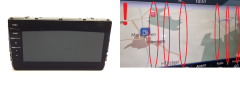 Navigation Display MIB2 Volkswagen 5G6919606 A2C15167300 Pixels