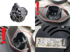 Alternator 8200064344 SG7S012 Valeo 1.2 Renault Clio 2 Kangoo 1104