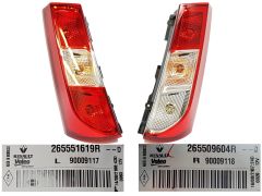 Lamp Right/Left New Original Dacia Dokker 265551619R 265509604R