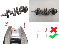 Crankshaft 0501K7 0501N8 2.0 hdi 16v RHR RHW RHM Peugeot Citroen