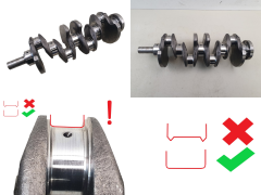 Crankshaft  0501K7 0501N8 2,0 hdi RHW 806 807 Evasion C8 Peugeot Citroen
