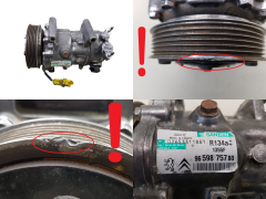 Air Con Compressor 6453WK 9659875780 Sanden SD6C12 1355F Citroen Peugeot 07