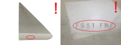 Door Window Left Rear Peugeot 405 AS2
