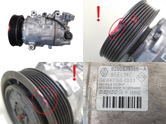 Air Con Compressor/Pump 8200939386 6SEL14C Denso 1.5 dci 1.6 Renault Megane 3