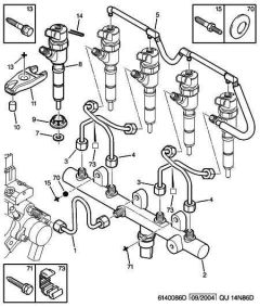 Fastening Screw Original Citroen Peugeot 2.0 HDI 8v 221066