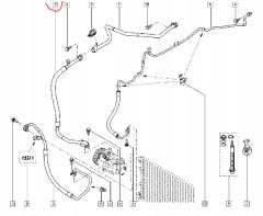 Air Conditioning Pipe Original Nissan Renault 2778100Q0D 924543191R