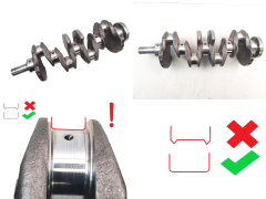 Crankshaft 0501K7 0501N8 2.0 hdi 16v RHR RHW RHM Peugeot Citroen 1011