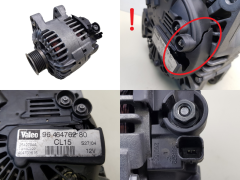 Alternator 9646476280 TG15C022 Valeo Citroen Peugeot 2542704A 