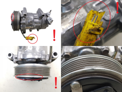 Air Con Compressor/Pump 6453QE 9655191580 Sanden SD6V12 1449 Citroen Peugeot 66