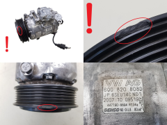 Air Con Compressor/Pump 6Q0820808D Denso 6SEU14C 447190-8894 VW AG