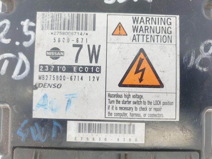 Controller MB275800-6714 23710 EC01C 5800-671 Nissan Denso