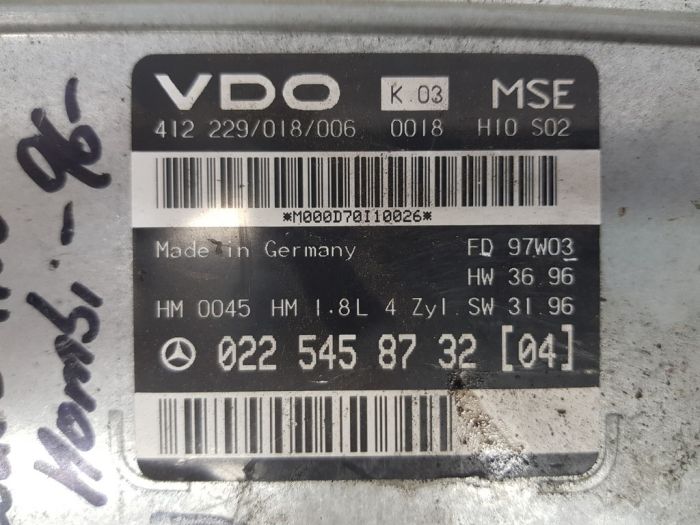 Controller Mercedes 0225458732 412229018006 VDO - used